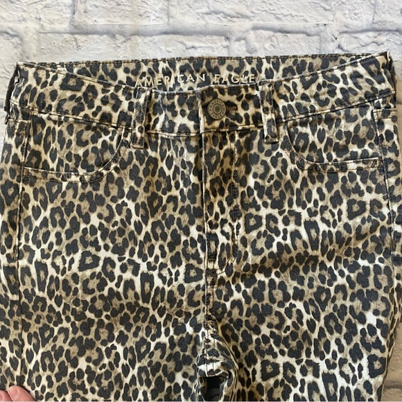 American Eagle hi-rise leopard jeggings - Picture 3 of 11